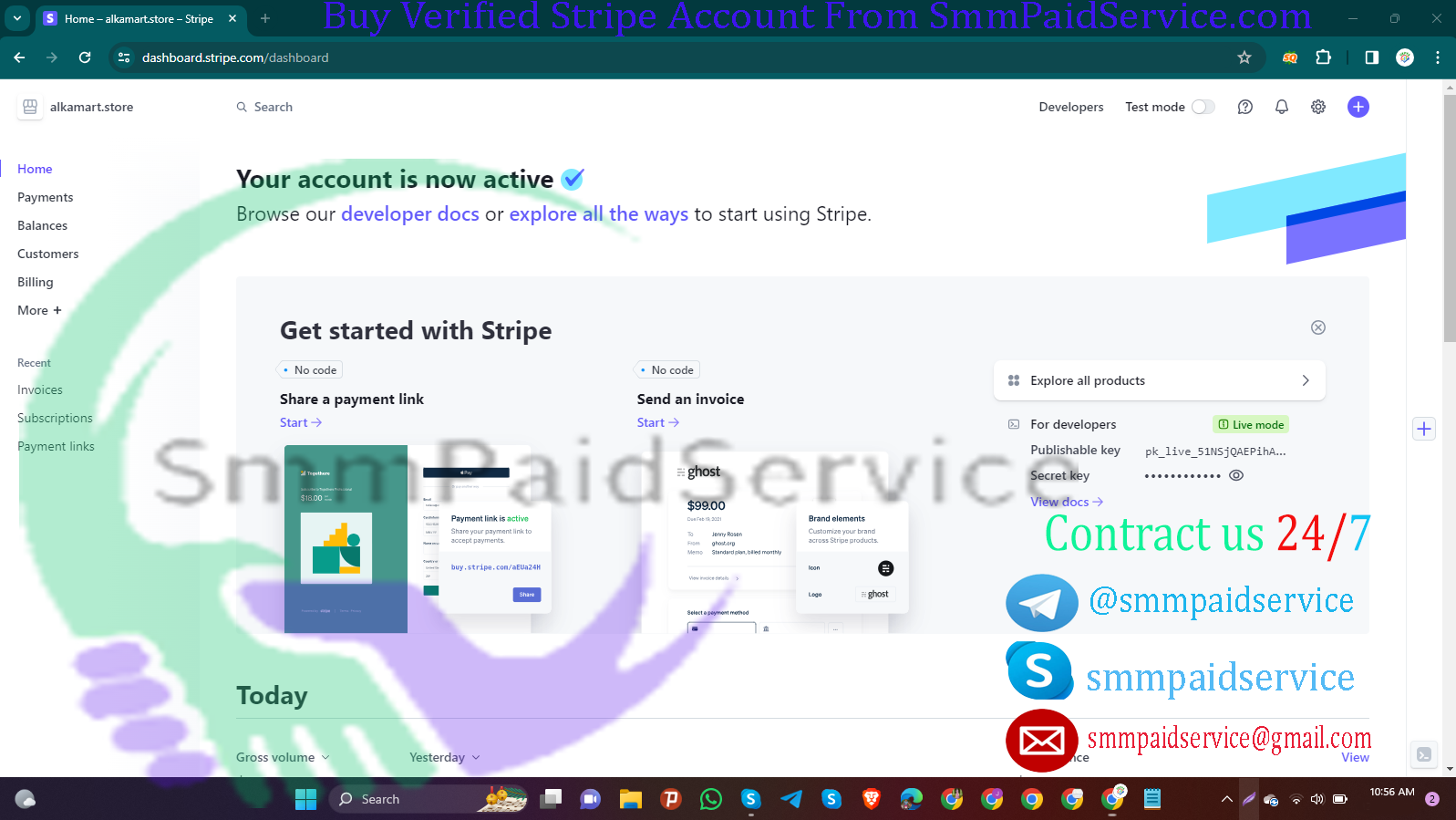 Full Buy Verified Active Stripe Account