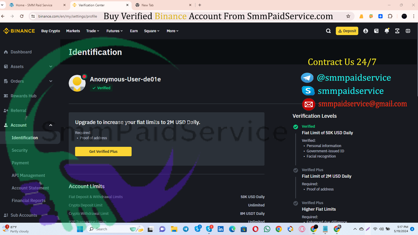 Buy Verified Binance Accounts