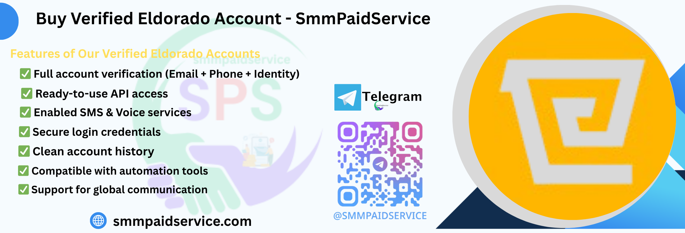 Buy Verified Eldorado Account - smmpaidservice